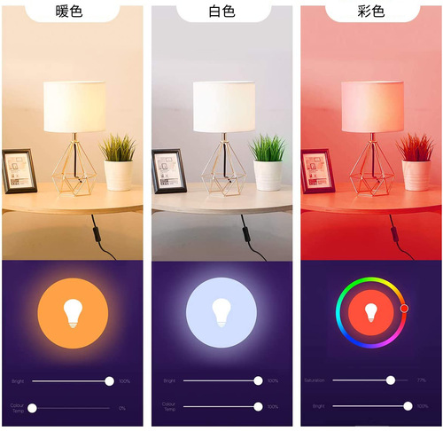 Smart Tuya wifi candle light E14 smart APP remote control LED light bulb