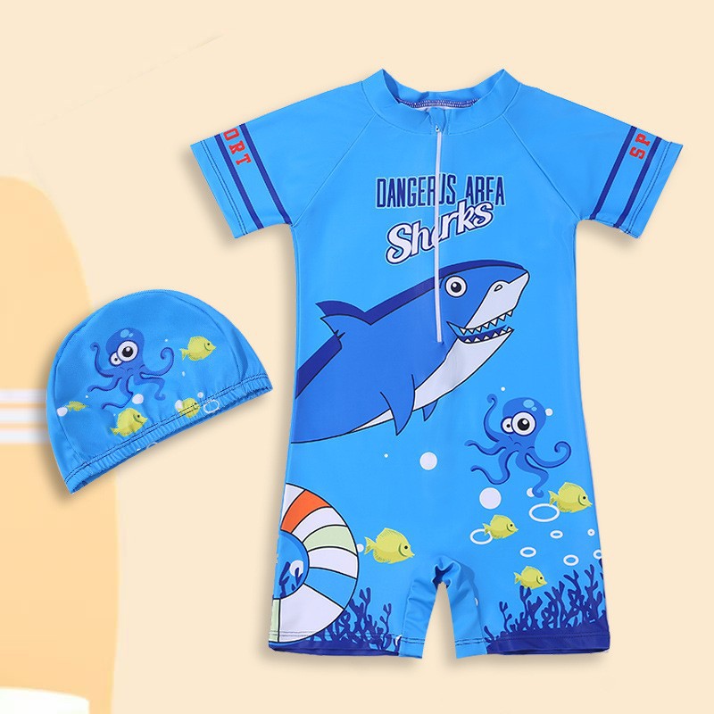 Traje de baño para niños, niños pequeños, medianos y grandes, protector solar dividido para niños, traje de natación de aguas termales de secado rápido para niños, nuevo estilo al por mayor