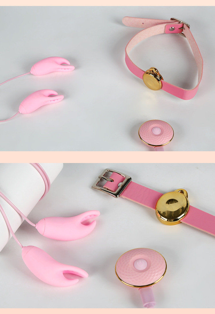 Remote-Controlled Vibrating Breast and Nipple Massager, Silicone, Pink, USB Rechargeable — detail image 39