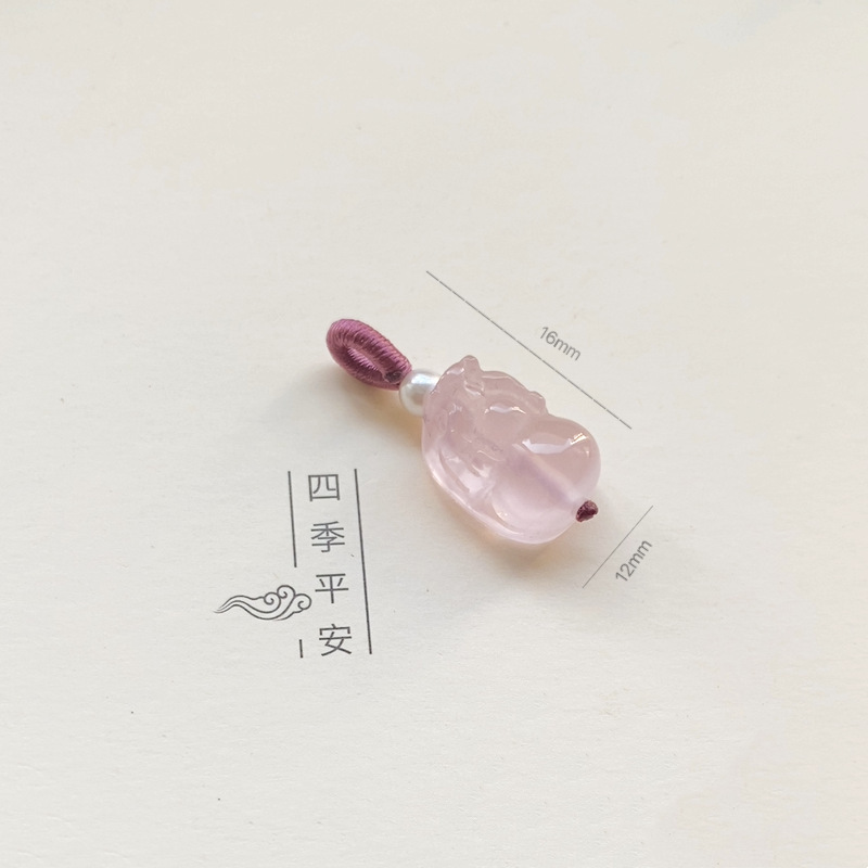 天然南紅蓮蓬ペンダントと田玉小提溜拉環diy部品禅意ブレスレットカボチャ紅縄編み|undefined