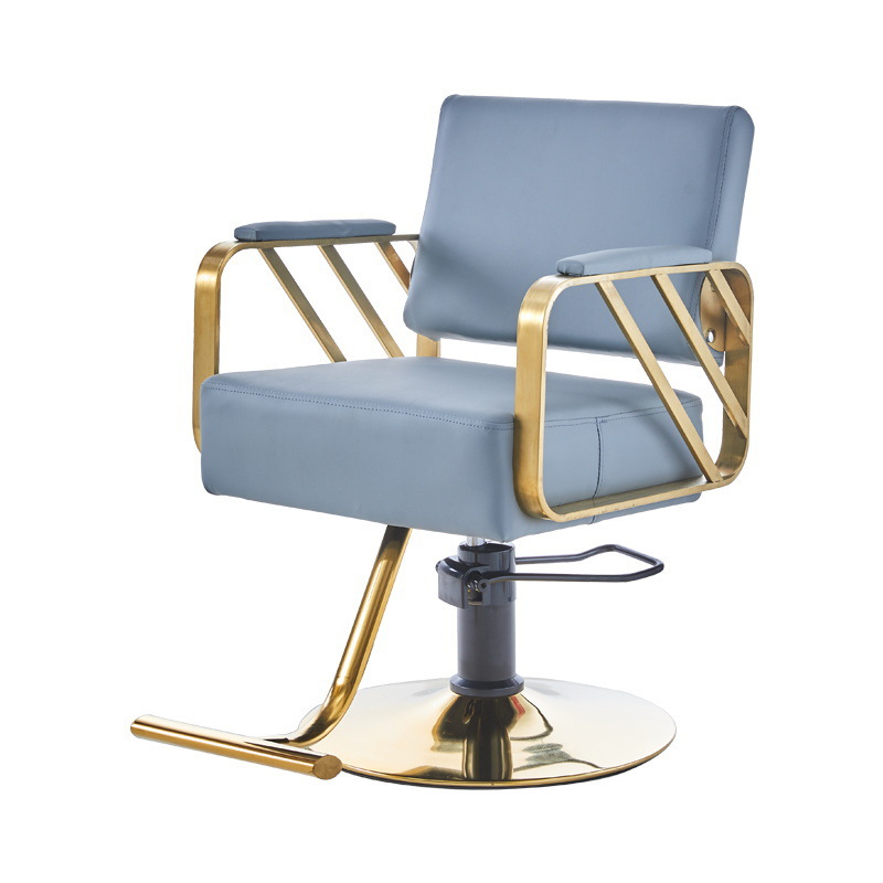 Fábrica directa barbería silla salón de peluquería silla de corte de pelo elevador red silla de acero inoxidable corte de pelo