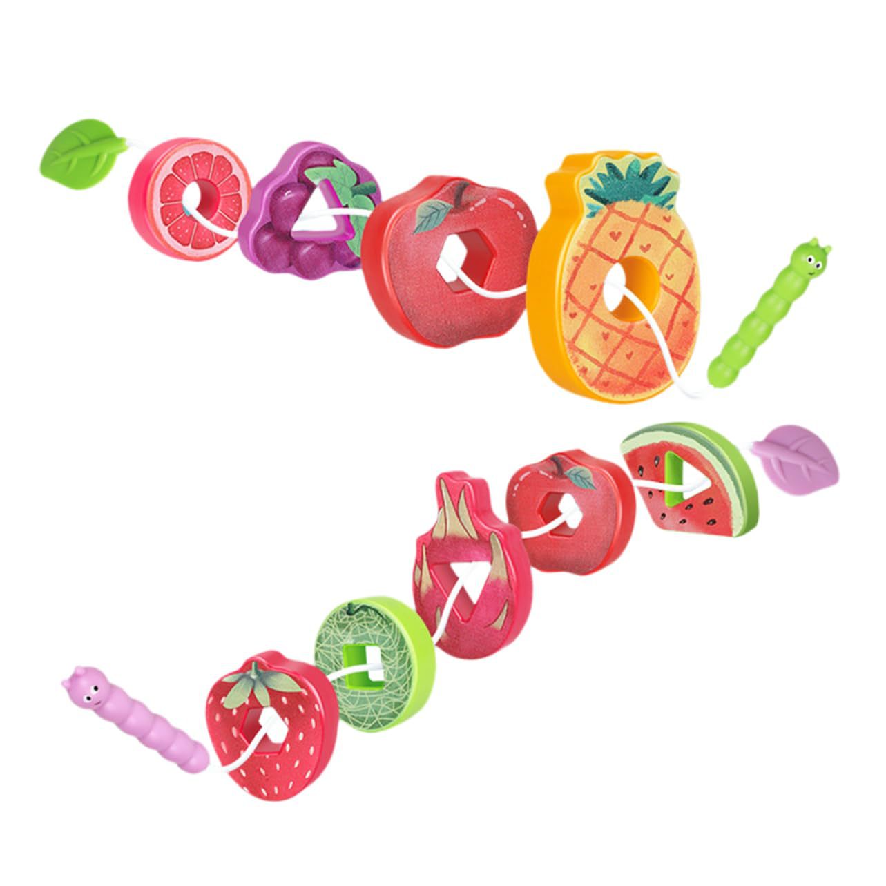 Juegos de pulseras de insectos voraces transfronterizos juguetes de mesa para niños interactivos lógica de color educación frutas juguetes de educación temprana