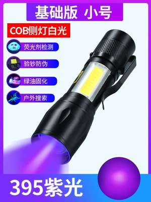 UV fənərlər Ultraviolet Lamp for Money Detection - a10-395nm-purple-flashlight