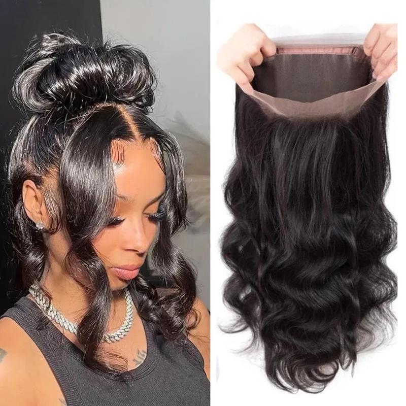 2025 New Cross-Border Dropshipping 360 Wig 360 Lace Wig Real Hair Pre-Plucked Wavy Wig