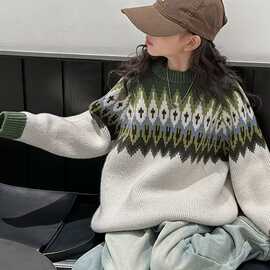 女童毛衣儿童洋气针织衫2025新款秋冬装新款女大童加厚保暖打底衫