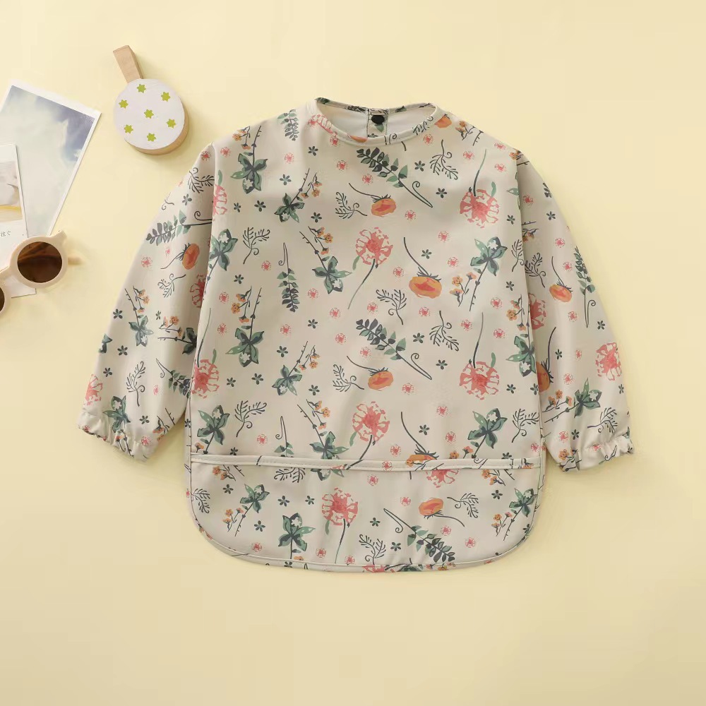 Blusa para niños daneses babero de alimentación para bebés y niños pequeños