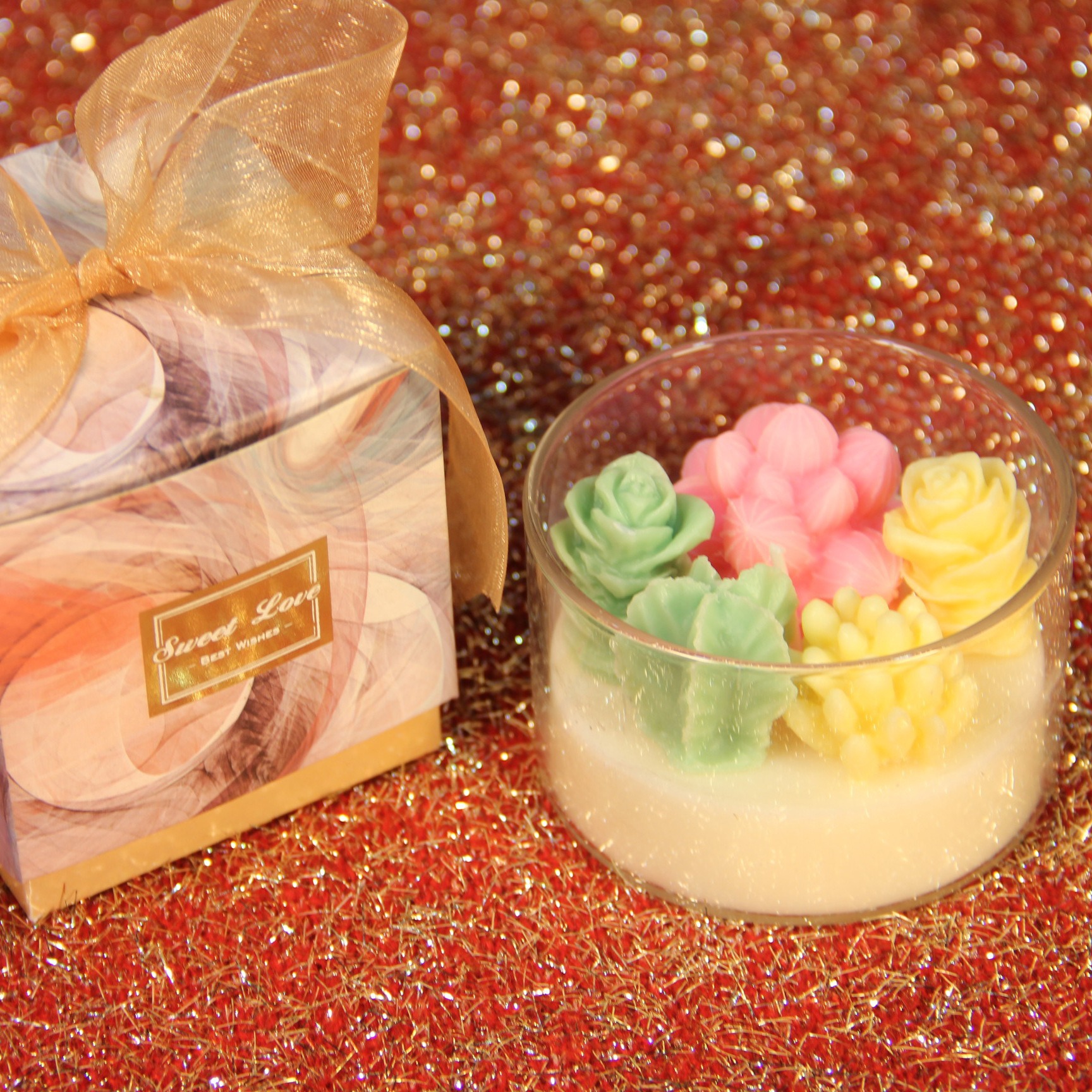 Transfronteriza ins suculenta planta en maceta cactus aromaterapia vela cera de soja decoración de vidrio para novias y amigos