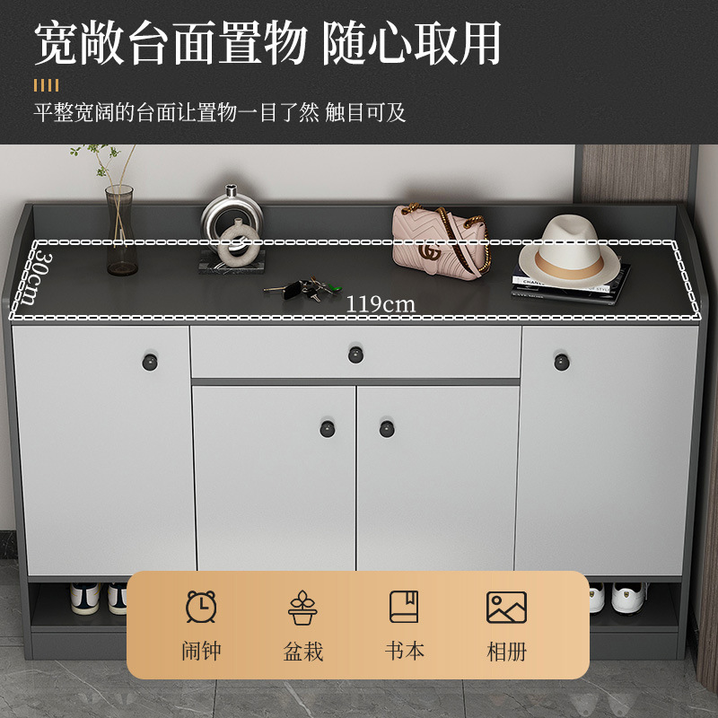 鞋櫃家用門口入戶輕奢玄關櫃一體收納儲物櫃客廳簡易靠牆隔斷鞋架
