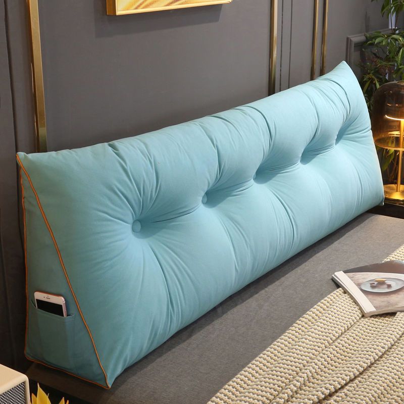 Triangular Bedside Pillow, Bed Cushion, Double Backrest, Soft Bag, Waist Protector, Sofa, Bedroom Plush, Removable and Washable Reading House