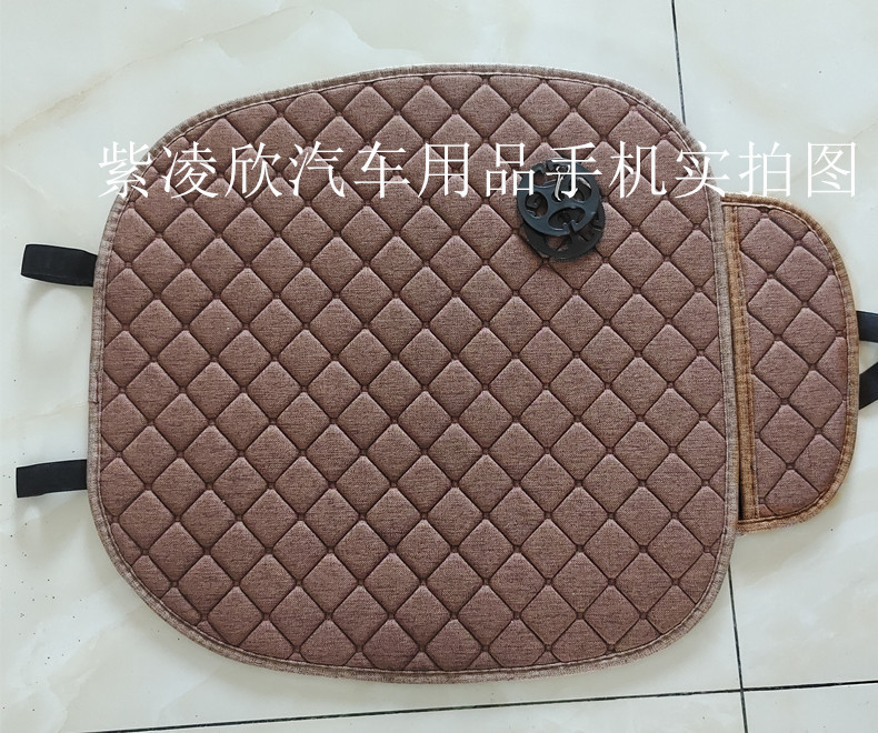 Car Seat Cushion Four Seasons Breathable Linen Universal