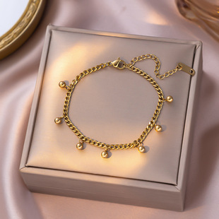 Brand universal bracelet stainless steel, chain, jewelry, European style, simple and elegant design, high-quality style, does not fade