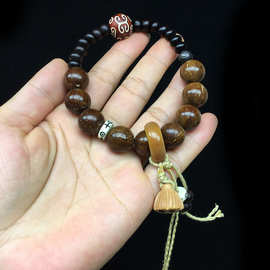 紫金鼠圆珠手串 紫金钵芋菩提双拼手串 流苏桃木莲蓬手串男女文玩