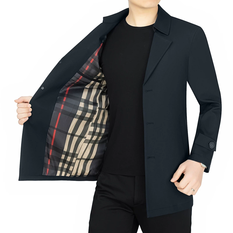 Autumn long fitted jacket, mid-length, Korean style
