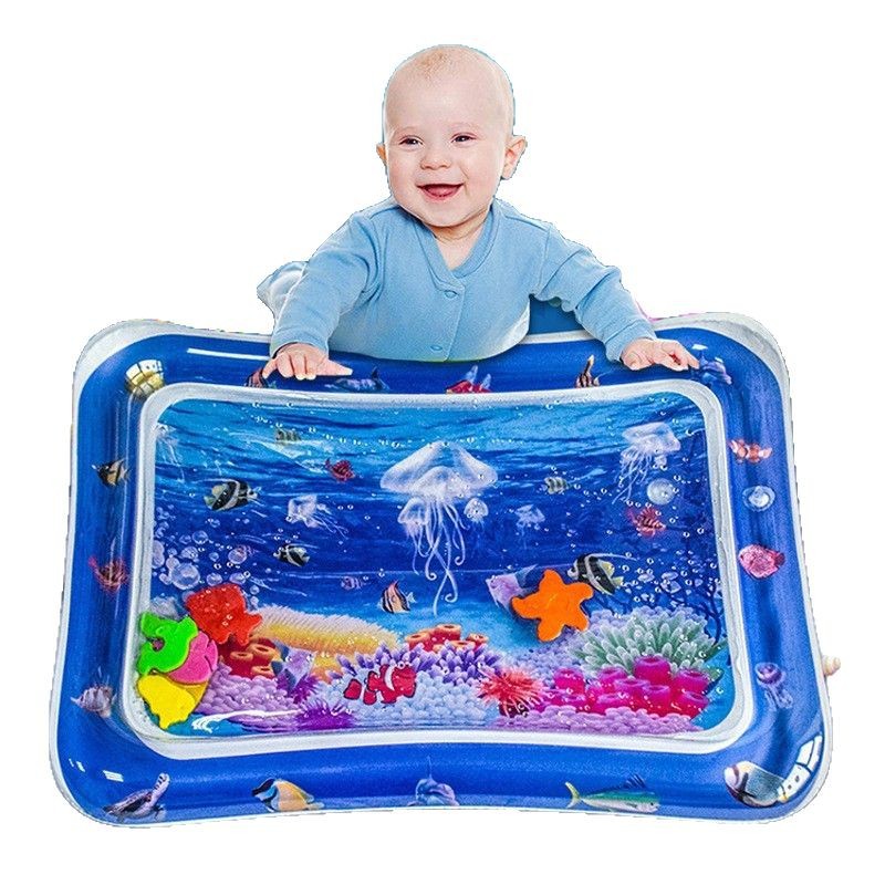 Alfombra de juego inflable de PVC ecológica para niños, del fabricante, en stock, antideslizante, plegable y fácil de guardar, para interiores.