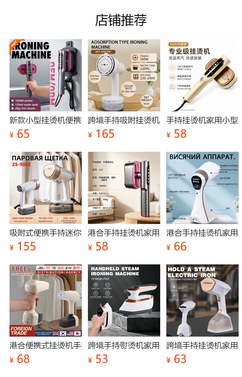 Handheld steam iron portable mini household garment steamer