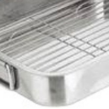 厂家直供方形不锈钢烤盘火鸡盘烤鱼烧烤方形餐盘托盘沥水盘滤油盘