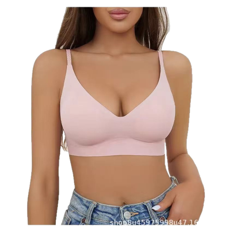 ヨーロッパとアメリカのクロスボーダーコミック胸下着女性の小さな胸プッシュアップ反重力拡張胸なしリムサポート快適なブラジャー|undefined