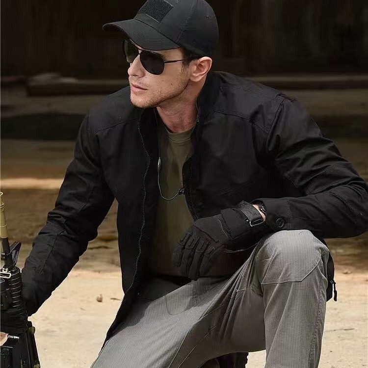 Cross-Border Hot-Selling Men's Tactical Jacket, Spring and Autumn Trendy Brand, Military Style, Outdoor Windproof and Waterproof Stand-Collar Workwear Jacket Cross-Border Hot-Selling Men's Tactical Jacket, Spring and Autumn Trendy Brand, Military Style, Outdoor Windproof and Waterproof Stand-Collar Workwear Jacket