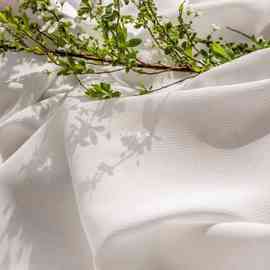 5RY幻影纱可加高3.1米防刮日式白纱窗纱透光不透人客厅阳台飘窗卧