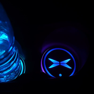 Seven-Color Led Non-Slip Cup Mat | Anti-slip mat - xiaopeng-single