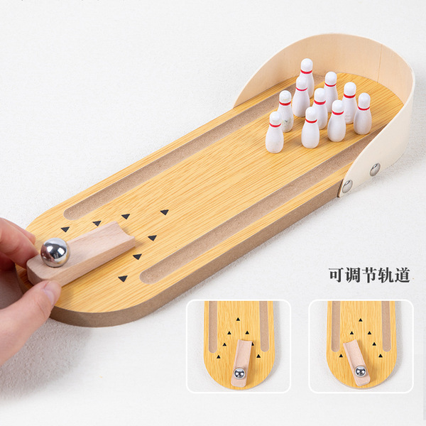 wooden small interactive table toy for baby