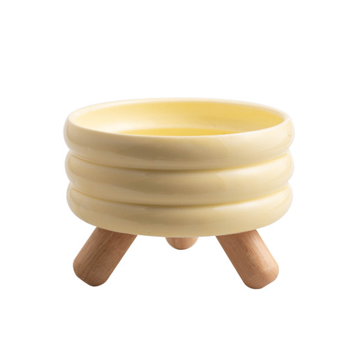 gulu bowl pet food bowl water bowl cat bowl ceramic color cat and dog feeding bowl cat food bowl split high-foot neck protector