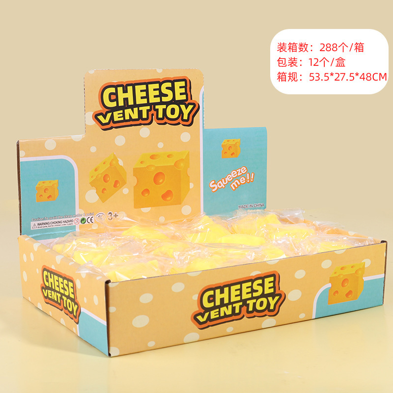 Juguete Antiestrés de Queso de Poliuretano con Rebote Lento image 7