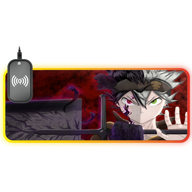 Anime Black CLOVER LARGE BIG RGB Mouse Pad Gaming Computer