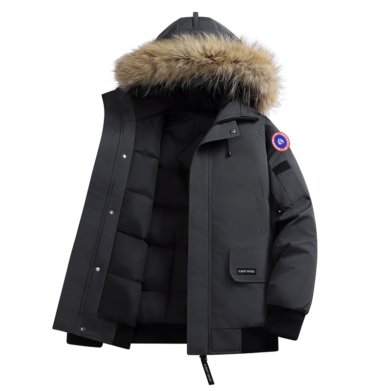 Stylish Unisex Winter Bomber Jacket With Premium White Duck Down, Warm & Lightweight Short Coat For Men And Women_voghion.com