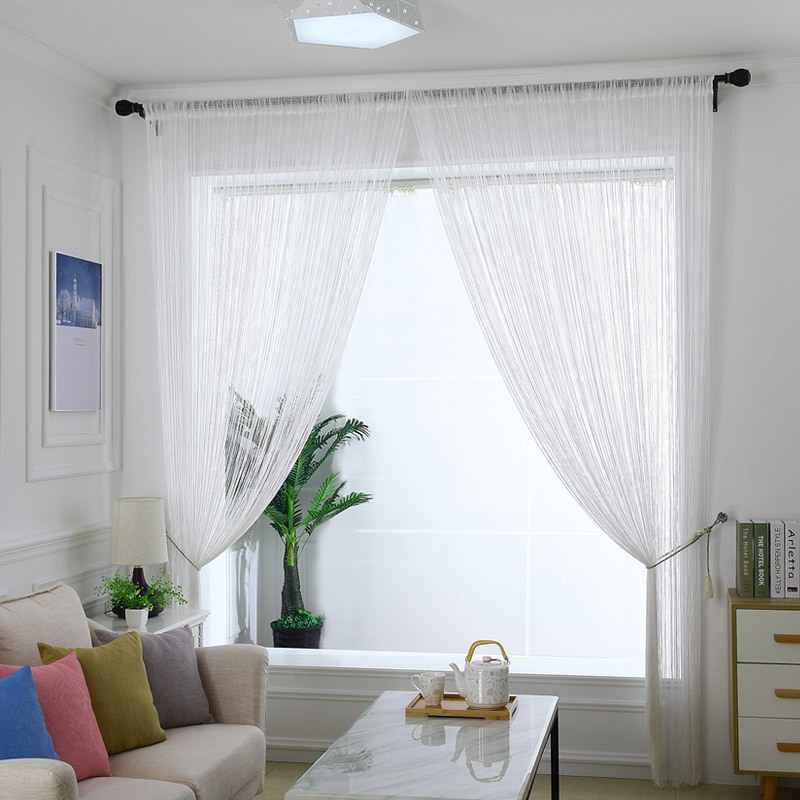 Directly from the Manufacturer 3*3m Straight Line Curtain Wedding Decoration Door Curtain String Curtain Home Decoration Curtain Finished Hanging Curtain Partition Curtain