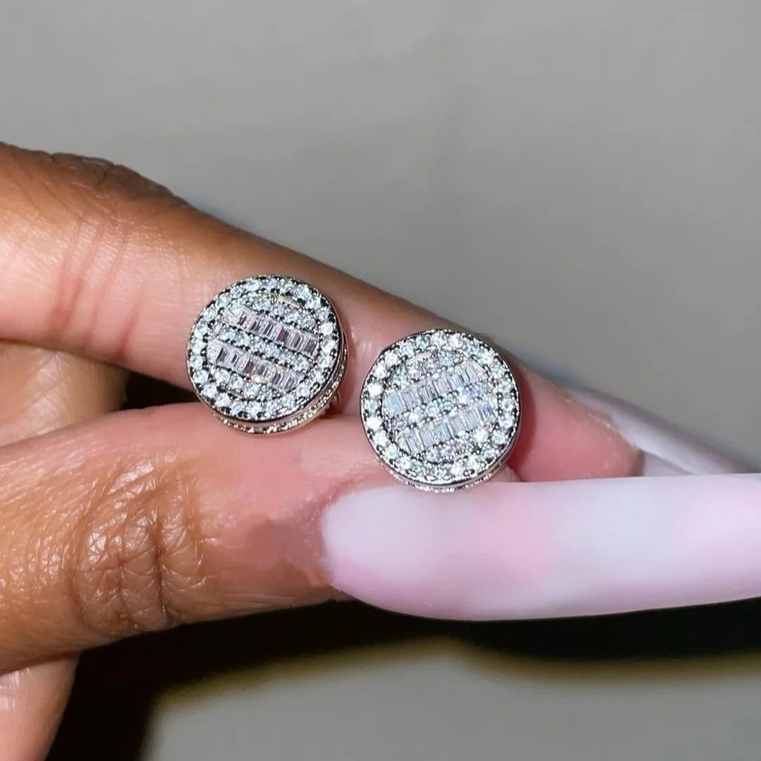 Minimalist Stainless Steel Stud Earrings For Men Punk Style_voghion.com