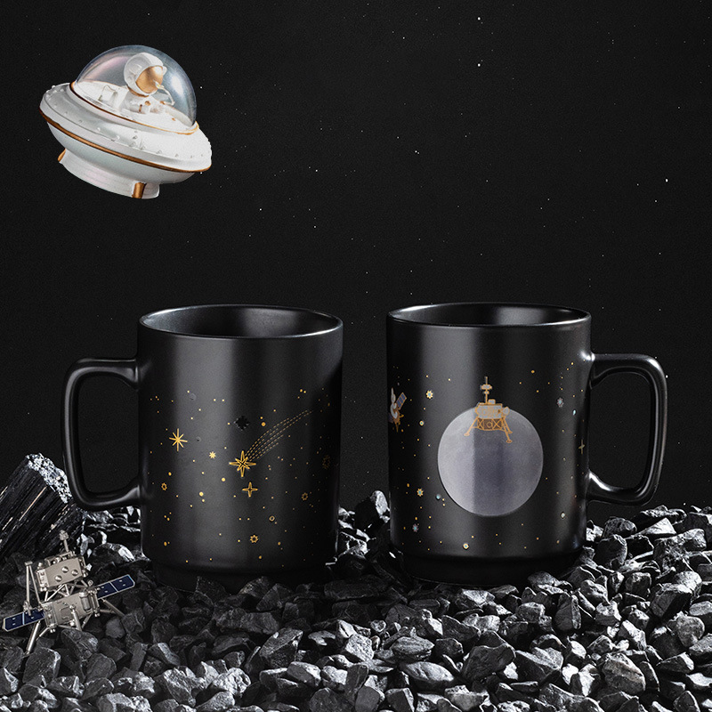 Festival del Medio Otoño Luna Ronda Taza de color de regalo corporativo de cerámica taza de temperatura taza de cambio de color taza de regalo de mano