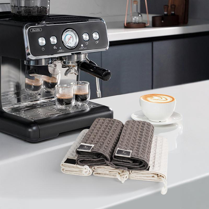 Coffee towel for barista, water-absorbing coffee towel, household waffle cloth, milk tea, kitchen cleaning, quick-drying scouring pad Coffee towel for barista, water-absorbing coffee towel, household waffle cloth, milk tea, kitchen cleaning, quick-drying scouring pad