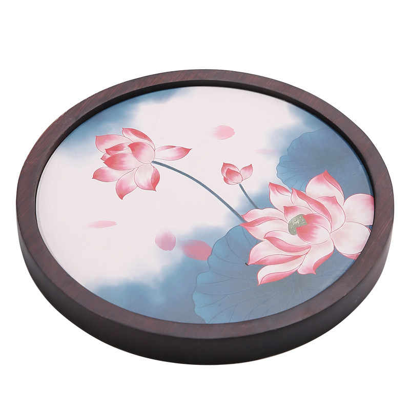 Bandeja de té absorbente de secado rápido de bambú bandeja de burbujas secas olla doméstica de cerámica pequeña bandeja de mesa de té drenaje juego de té de Kung Fu