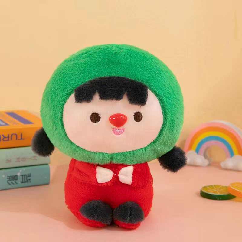 Juguetes de peluche lindos muñecas de frutas almohada muñeca agarra muñeca boda tira muñeca de tela muñeca estand juguetes regalos