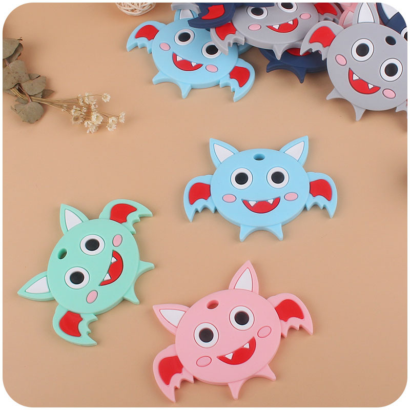 Bebé suministros de dibujos animados animal bat molar teether bebé juguetes creativos teether Amazon AliExpress nuevo