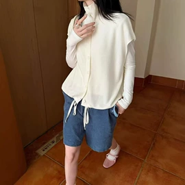 女式针织衫;毛衣;时尚休闲套装