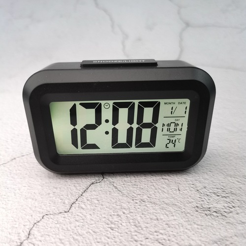 New Mini Electronic Clock Simple Clock Children's Cute Small Alarm Clock Lightweight Clock Candy Color Clock 1861