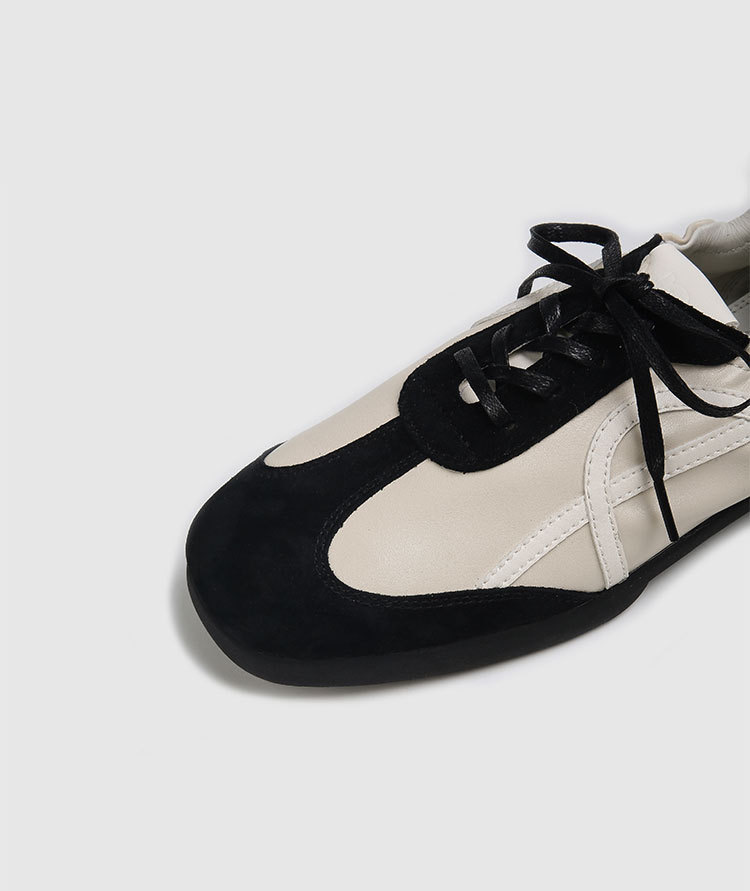 Scarpe da ballo da donna in pelle con suola morbida, sportive e per il tempo libero, primavera/estate 2024, nuove di zecca_voghion.com