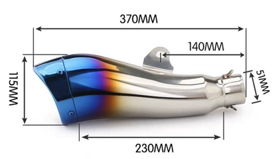 for Yamaha Kawasaki Honda: Exhaust pipe