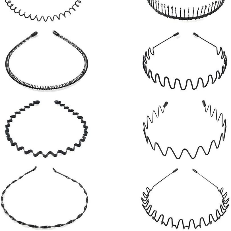 Cross-border exclusiva al por mayor de moda diadema invisible deportes estilo coreano gran espalda diadema onda horquilla cabeza accesorios traje