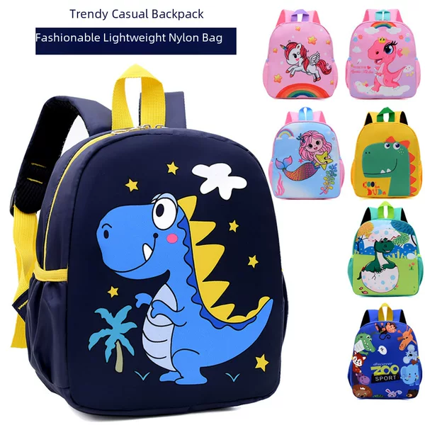 2023 Spring New Children's Backpack Boys Backpack Cartoon Cute Girl Backpack Baby Kindergarten