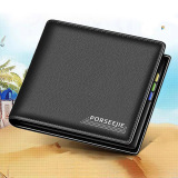 Короткий вместительный и большой бумажник, картхолдер