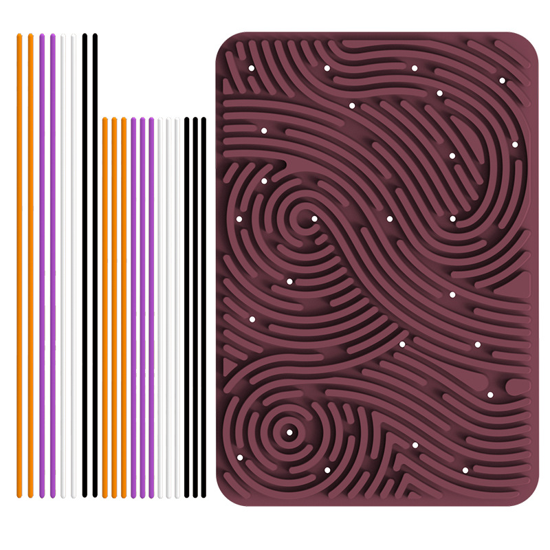 Transfronterizos de venta caliente almohadilla de juegos de descompresión tablero de movimiento de silicona para niños tablero de movimiento sensorial de grado alimenticio libre de BPA