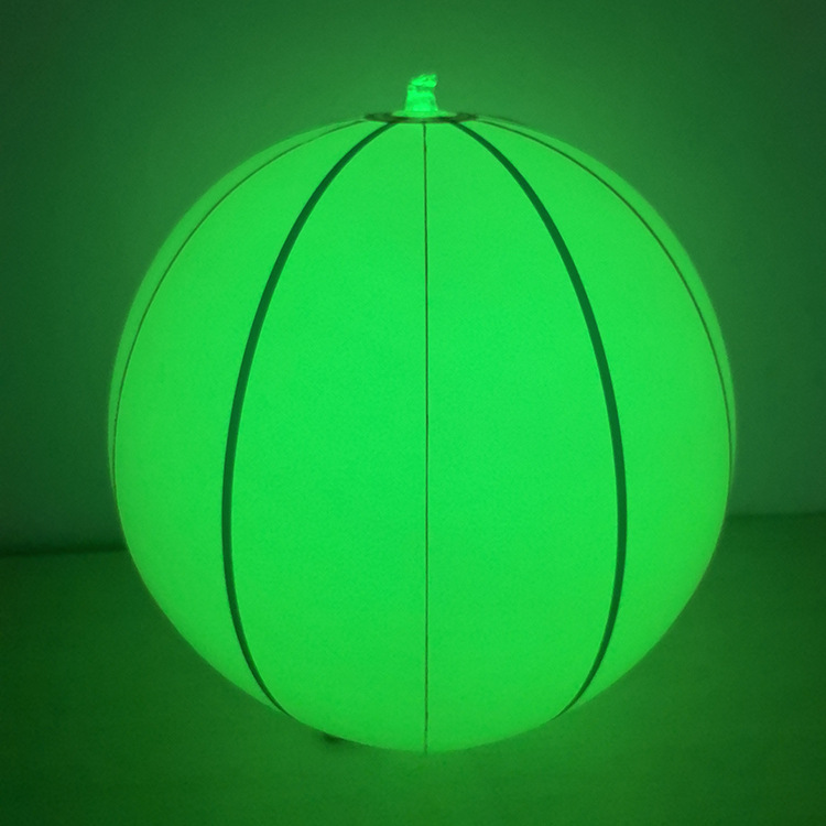 Pvc Inflatable Luminous Ball 16 Kinds of Color Changing Remote Control Luminous Football Outdoor Yard Decoration Flash Ball Beach Ball