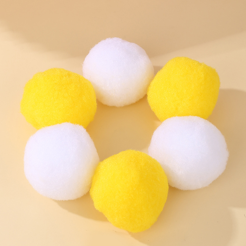 Bola de lana de polipropileno máquina de mahjong automática tarjeta de mesa de limpieza bola de lana bola de algodón de seda de polipropileno accesorios de navidad bola de lana grande al por mayor