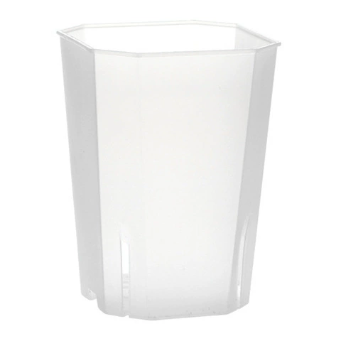 Diamond octagonal square pot transparent black and white flower pot to observe plant growth new material succulent jade dew twelve rolls flower pot