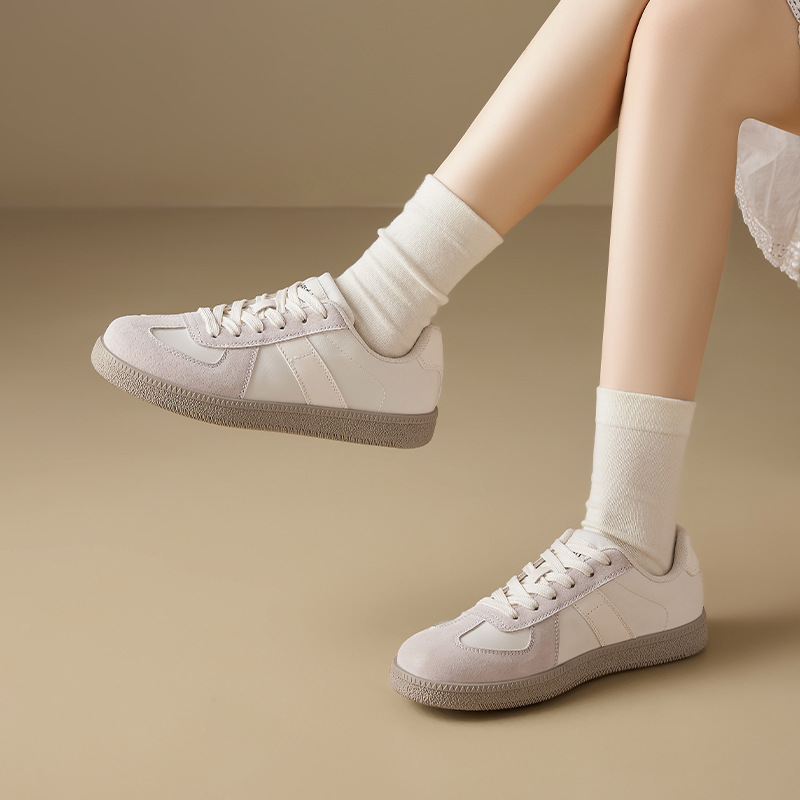 Zapatos de baile de primavera 2025 nuevos zapatos de entrenamiento de ballet de estilo antiguo, zapatos deportivos casuales con suela plana