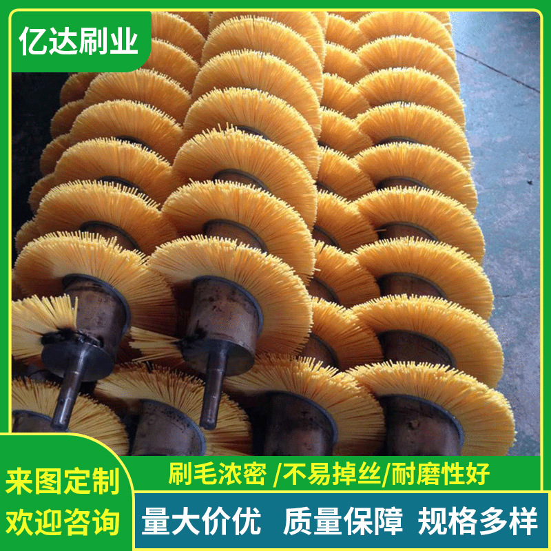 定 制工业毛刷辊玻璃清洗机尼龙刷除尘辊刷专业清洁刷子厂家批发