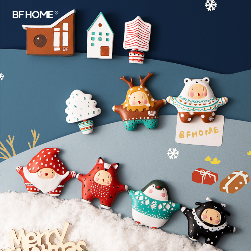 Spring Festival Refrigerator Magnet Personalized Creative Resin Refrigerator Magnet Decoration Diy Magnet Magnet3d Three-dimensional Magnet